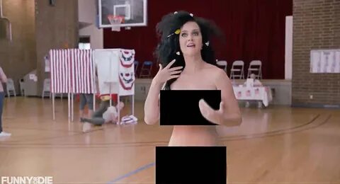 Watch Katy Perry Vote Naked in Funny or Die Sketch - Rolling