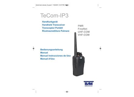 Bedienungsanleitung Manual Team TeCom IP3 (612 kB pdf) Manua