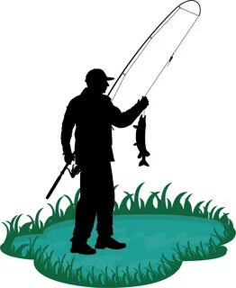 Fishing Rod Cartoon Fisherman Clip Art - Man Fishing Cartoon