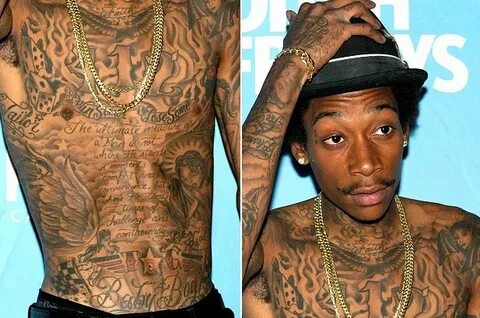 Tattoos 1980's-2000's Mens Wiz khalifa tattoos, Wiz khalifa,