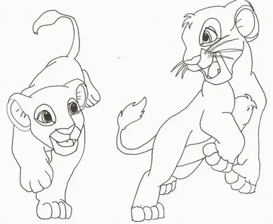 Simba And Nala Drawing at GetDrawings Free download
