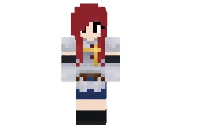 2 ways to install Erza Fairy Tail Skin #minecraft #girl #ski