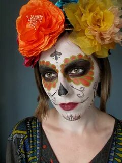 day of the dead Beautiful halloween makeup, Cool halloween m