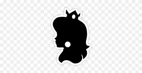 Mario Princess Peach Silhouette Clipart - Princess Peach Sil