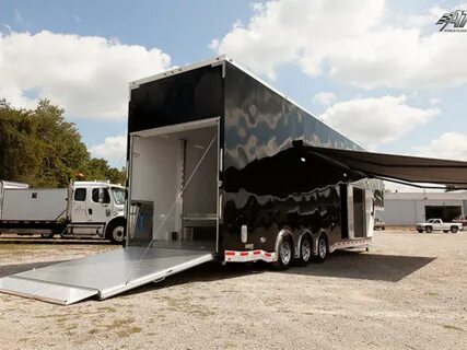 Black Gooseneck ATC Aluminum Stacker Trailer MO Great Dane t