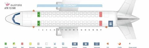 Seat Map and Seating Chart ATR 72 600 Virgin Australia Atr 7