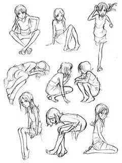 Anime Falling Poses - .anime falling poses, poser 3d animati