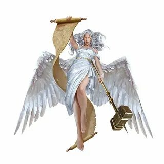 Female Astral Deva Angel - Pathfinder 2E PFRPG DND D&D 3.5 5