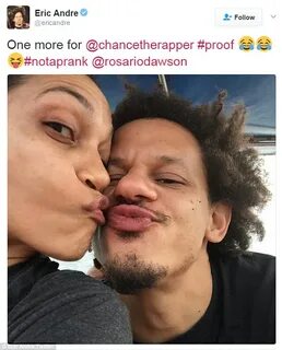 Rosario Dawson and Eric Andre are dating in sweet snaps Dail
