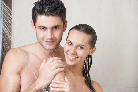 Couple in shower stock photo. Image of health, happiness - 3