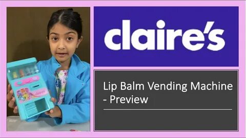 Claires Soda Can Vending Machine Lip Balm Set Review - YouTu