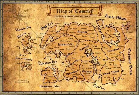 Ancient Map of Tamriel by AndrewScrolls on DeviantArt