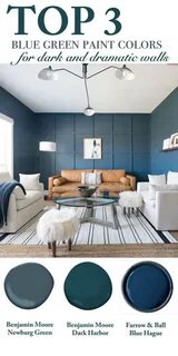 Pin by cbumb on Dining room Blue green bedrooms, Dark living