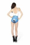 Bathing Suit One Piece JAWS Killer Great White Shark Attack 