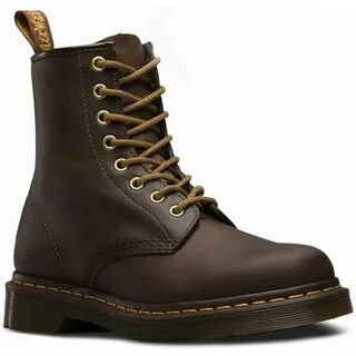 Dr Martens ботинки 1460 Brown - GRINDERS, CAMELOT, STEEL