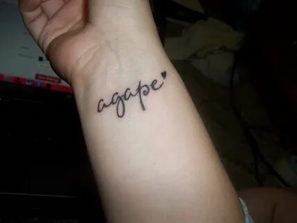 Agape tattoo, Tattoos, Tattoo quotes