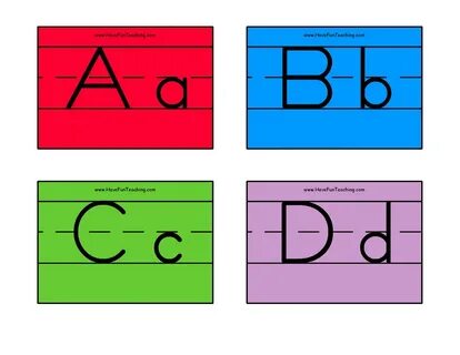 Zaner Bloser Color Alphabet Flash Cards - Have Fun Teaching