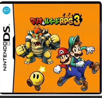 Mario & Luigi RPG 3 Nintendo DS Box Art Cover by tommytitan