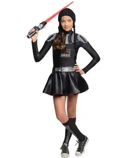 Teen girls Darth Vader Star Wars costume. The coolest Funide