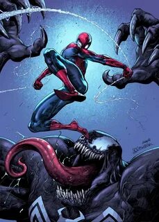 Spidey and Venom by HeagSta Marvel spiderman, Spiderman comi