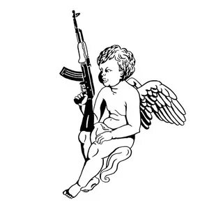 angel ангел тату tattoo оружие sticker by @rasmus15-11