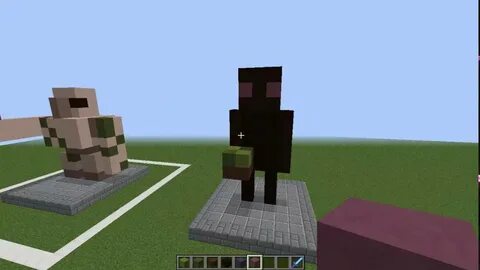 статуя ЭНДЕРМЕНА в Minecraft - YouTube
