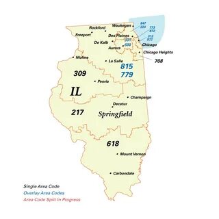 Area Code Map Illinois