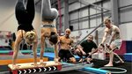 Gymnasts try 'Handstand Assault Course' Worlds Hardest - You