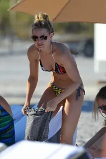 Jennifer Morrison in Bikini on the Beach in Miami - HawtCele