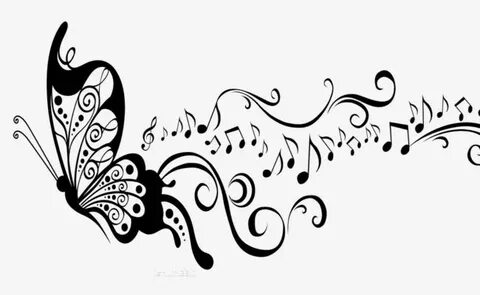 Music Butterfly, Music, Butterfly, Note PNG Transparent Clip