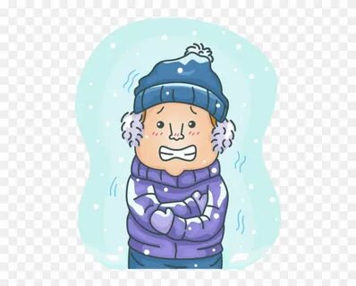 Shivering Common Cold Chills Clip Art - Person Shivering - F