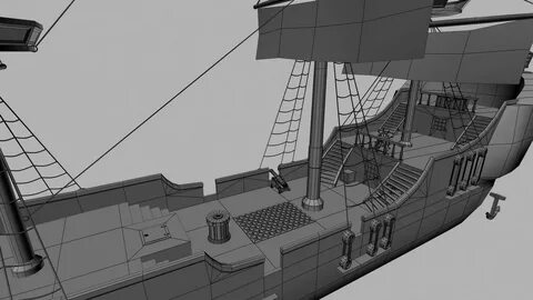 FYP - Pirate Ship - polycount