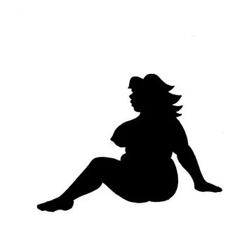 MUDFLAP FAT GIRL Vinyl Decal Sticker Trucker Lady Woman Chub