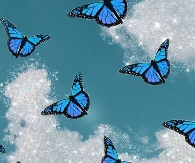 Blue Butterfly Wallpaper - Фото база