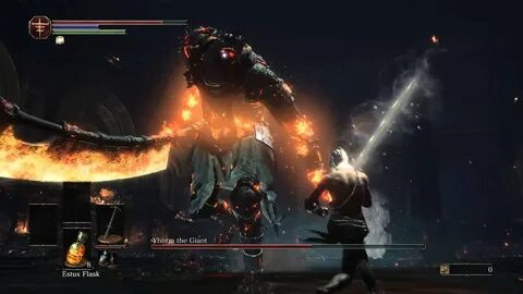 How to kill boss Yhorm the Giant - Dark Souls 3 - YouTube