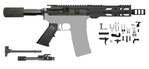 AR-15 Pistol Kit - 7.5" AR-15 Barrel / 300 AAC / 7" Handguar