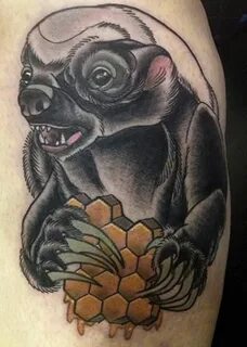 Honey badger tattoo Honey badger tattoo, Badger tattoo, Hone