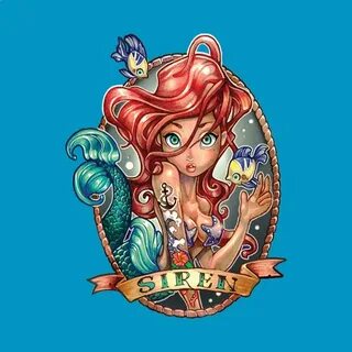 Siren by tim_shumate_illustrations Disney princess tattoo, C