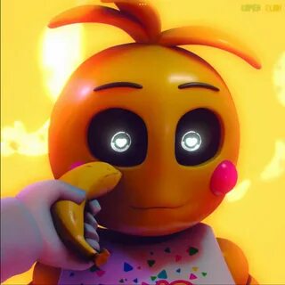 Stylized Toy Chica vibing her head for 2 minutes and 47 seconds. it's looped - Y