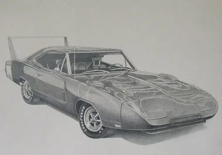 1969 Dodge Charger Daytona Drawing by Ben Liles Pixels