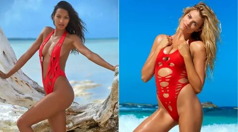The Ladies of SI Swim Are Red Hot in Red Swimsuits - Swimsui