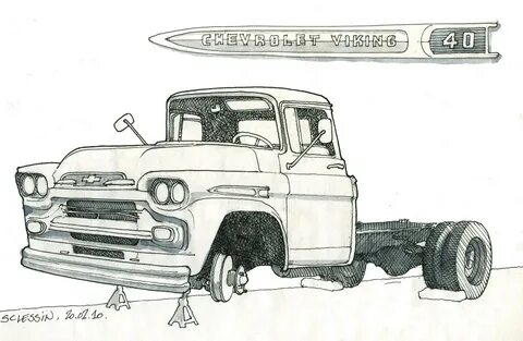 Old Chevy Drawings Related Keywords & Suggestions - Old Chev
