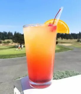 Malibu Sunset! This is a super sweet, fruity, easy summer dr