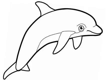 Dibujos para colorear de Delfines. 100 imágenes gratis para 