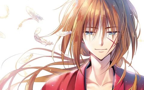 Скачать обои Kenshin Himura, protagonist, artwork, manga, Ru