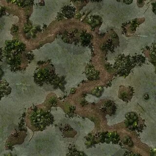 Jungle Swamp Path Fantasy map, Adventure map, Tabletop rpg m