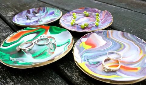 Marbled Clay Dishes