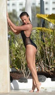 Ashleigh Defty in Black Swimsuit 2016 -02 GotCeleb
