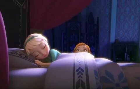 Little Elsa sleeping.