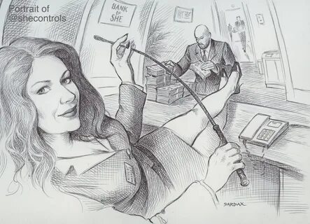 Portrait of She Controls 2 The Art of Sardax